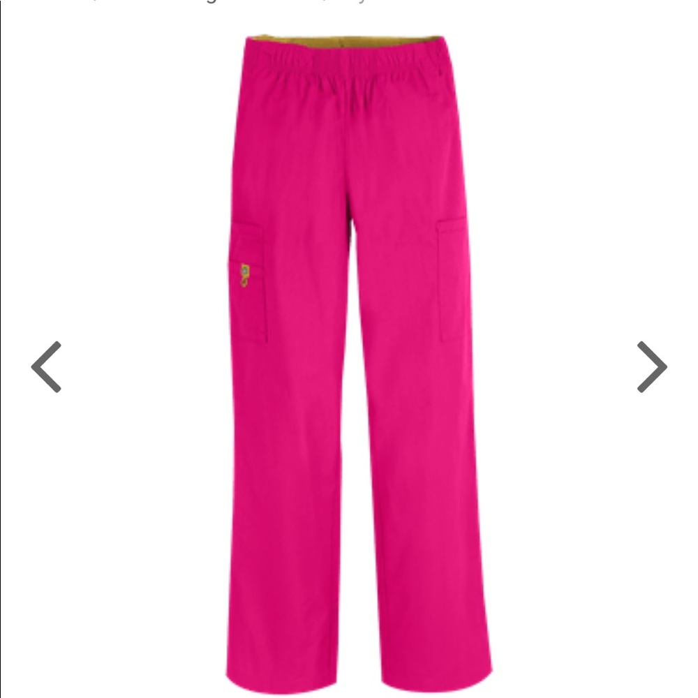Pink scrub pants